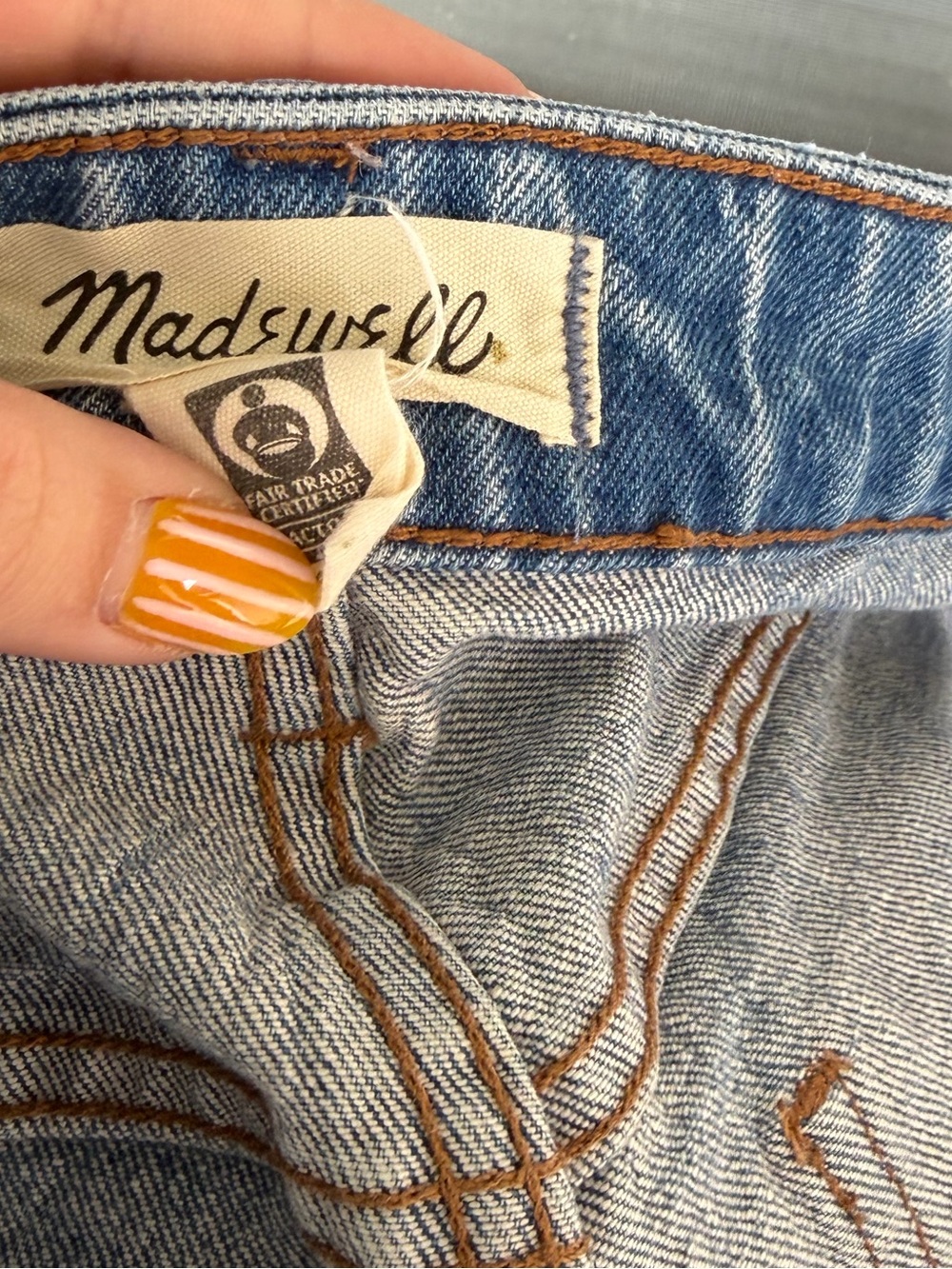 Madewell the curvy mid rise 90s straight leg denim jeans stretchy 29/8 high rise - Picture 5 of 5